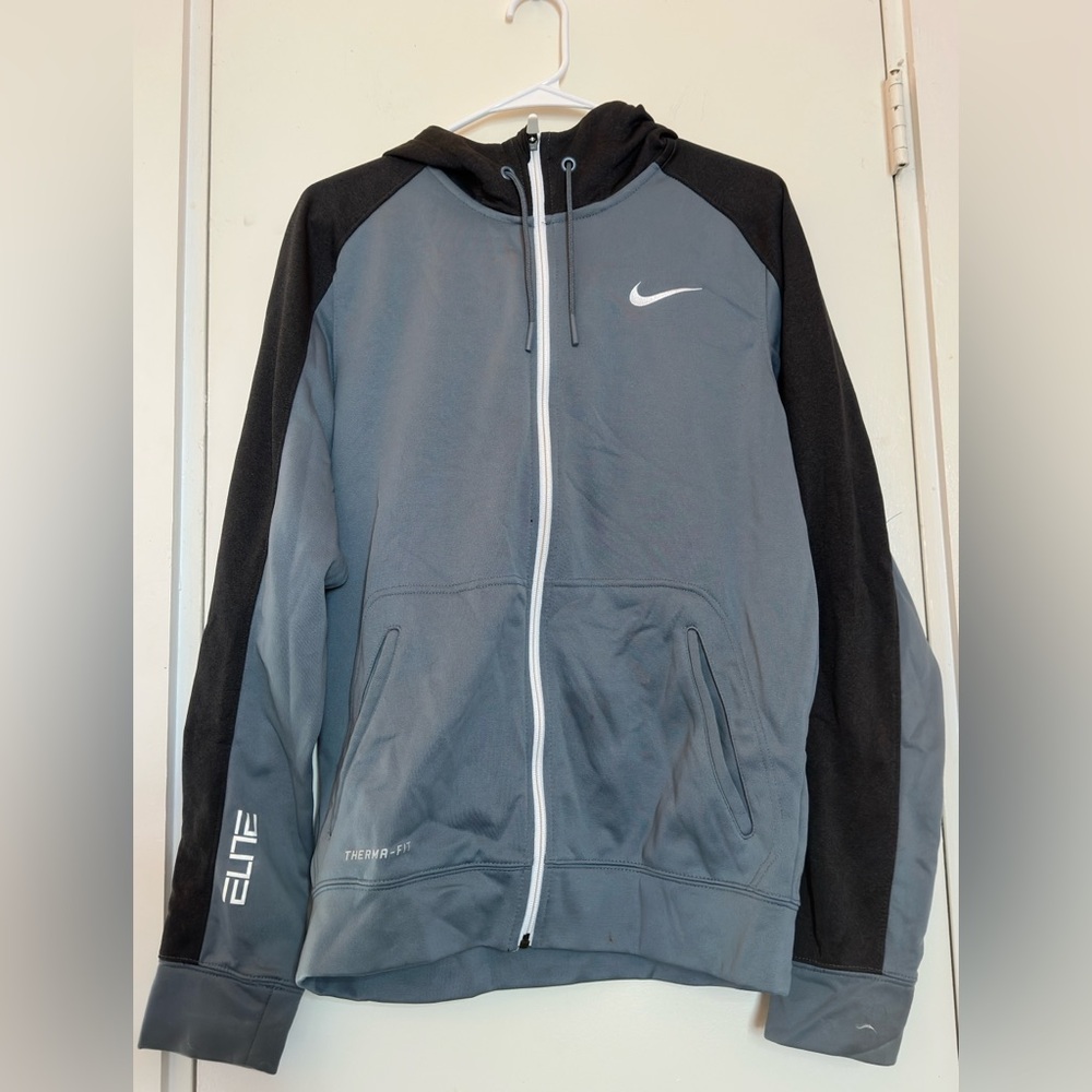 Nike Men's Black and Gray Performance Jacket